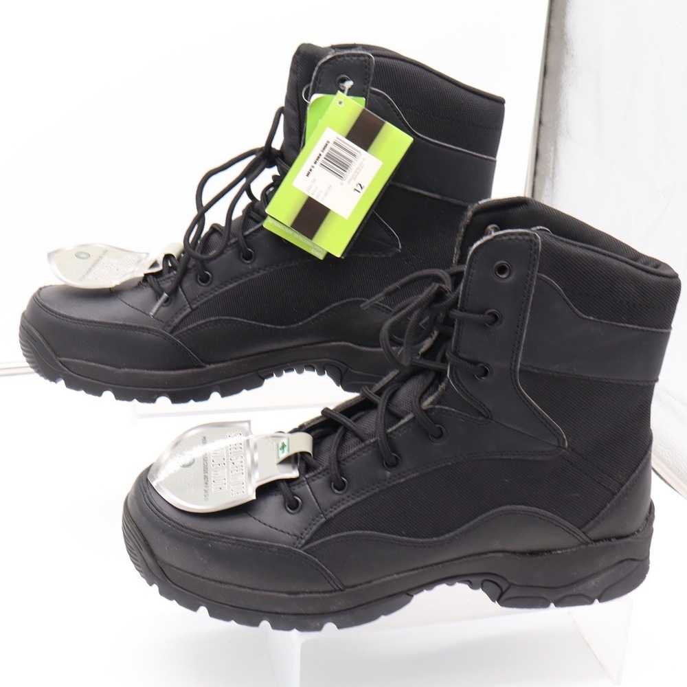 Interceptor Work Boots Mens 12 Force Steel Safety Toe Black Wide Tactical NEW